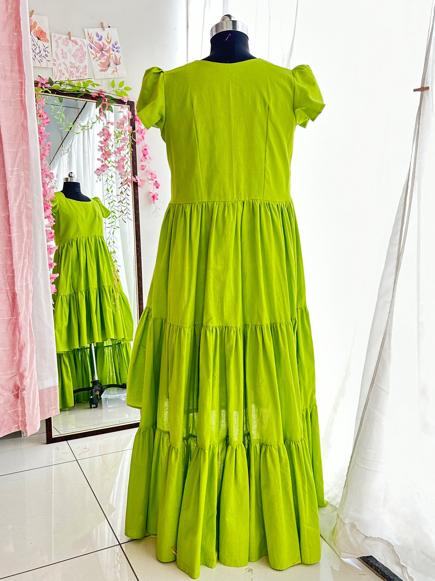 Tinker bell Green High Low Dress