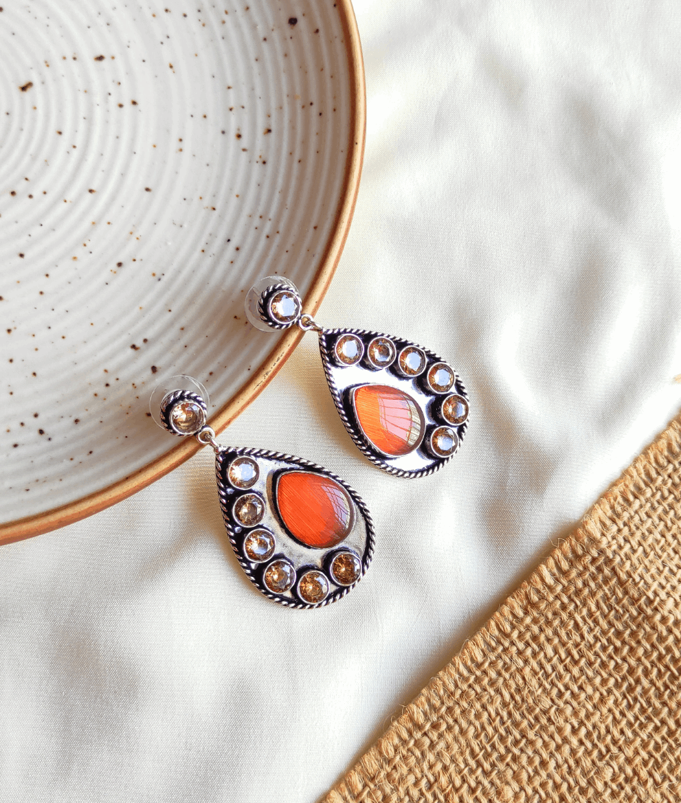 Reshma monalisa stone earrings
