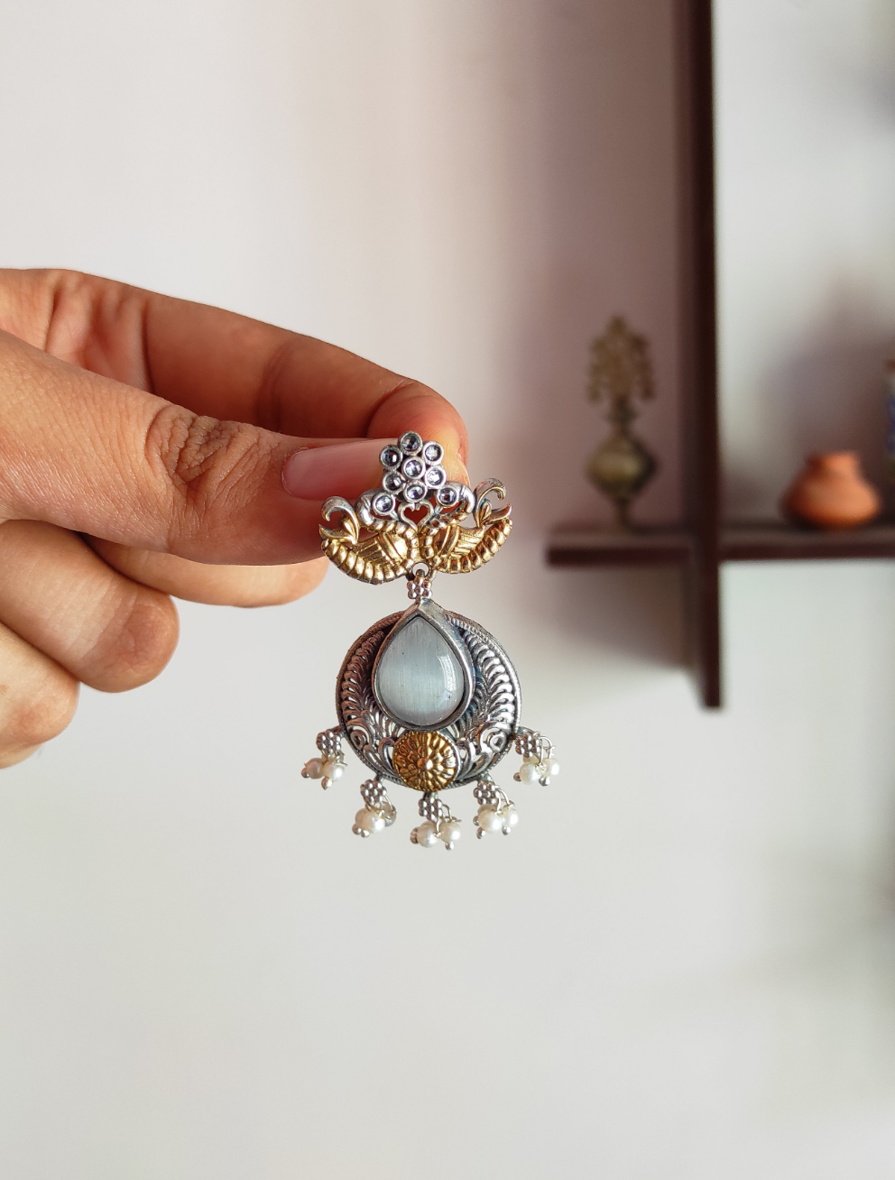 Sukanya dualtone earrings