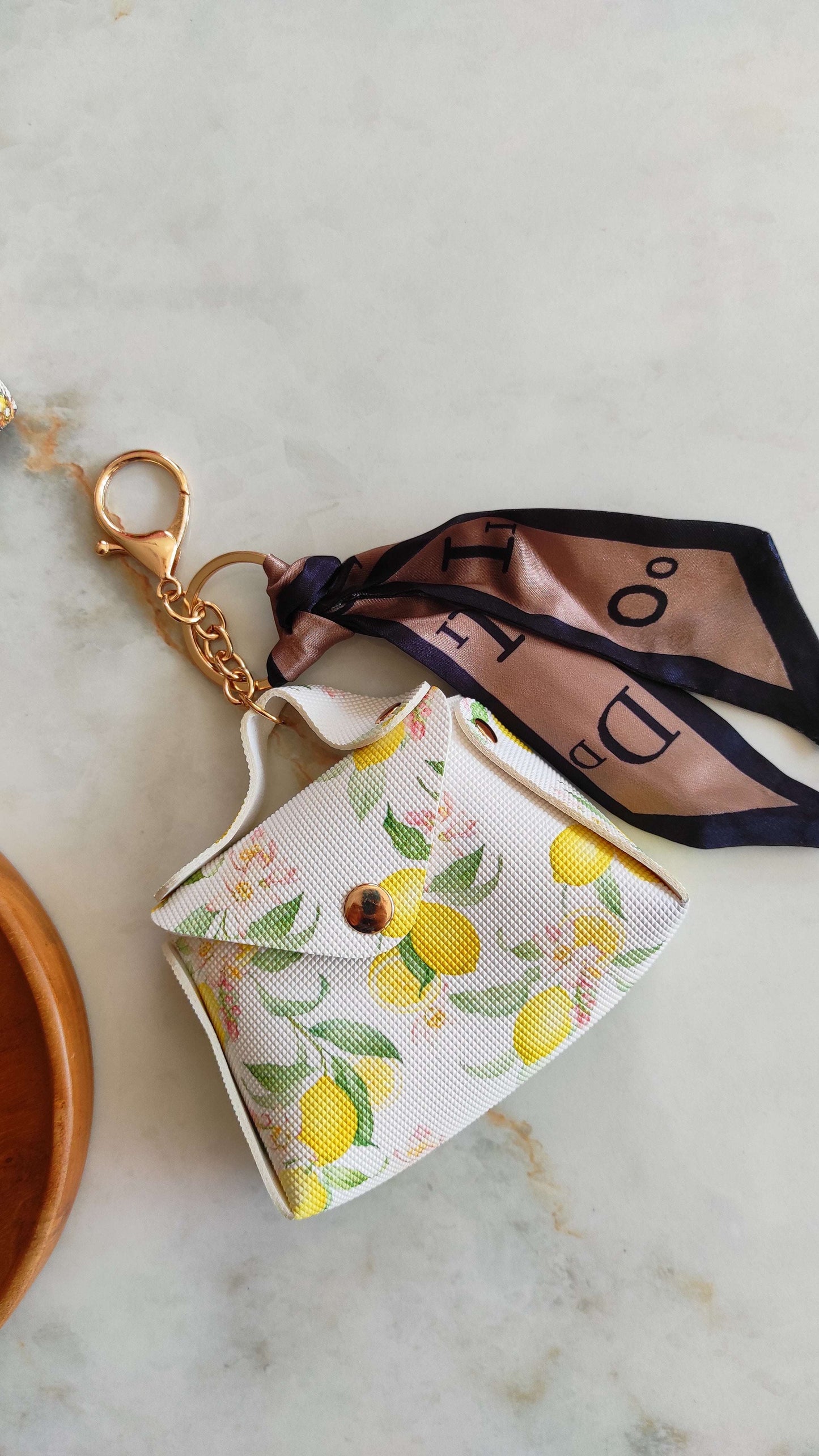 Quirky Citrus Bag Charm Key Chain 001