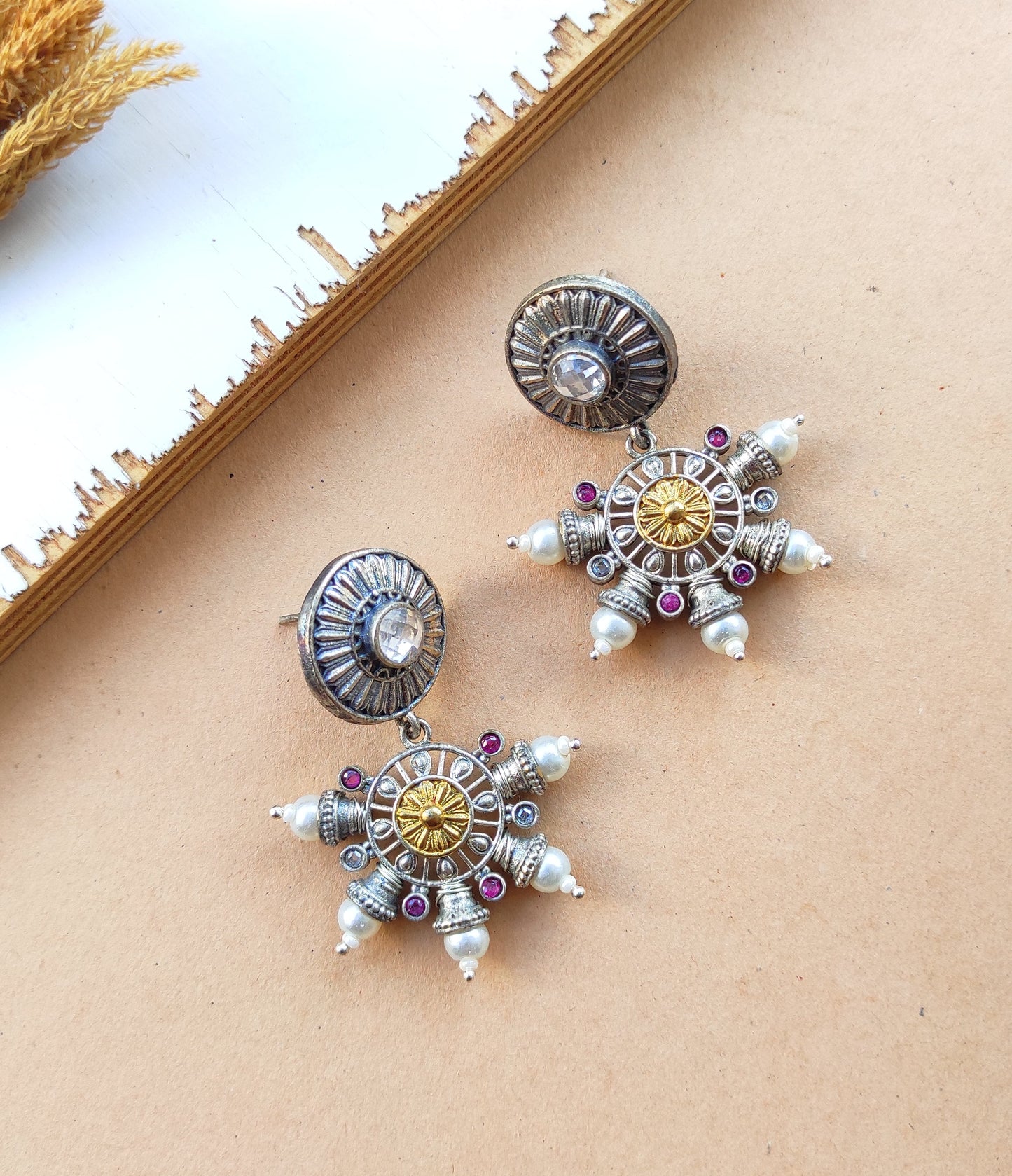 Swati dualtone earrings