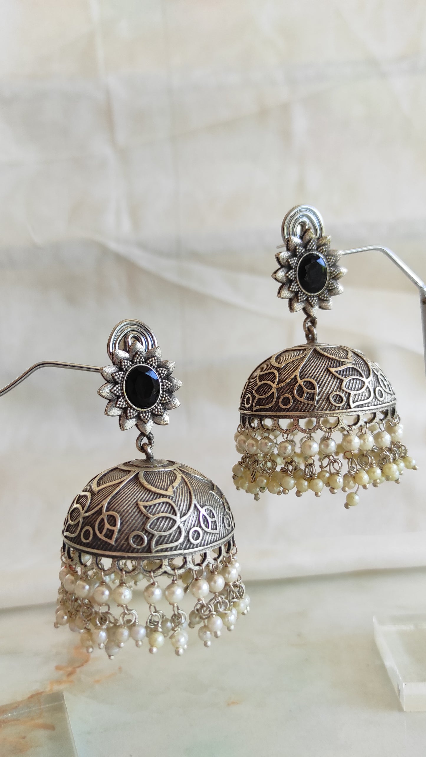 Silver lookalike Jhumka