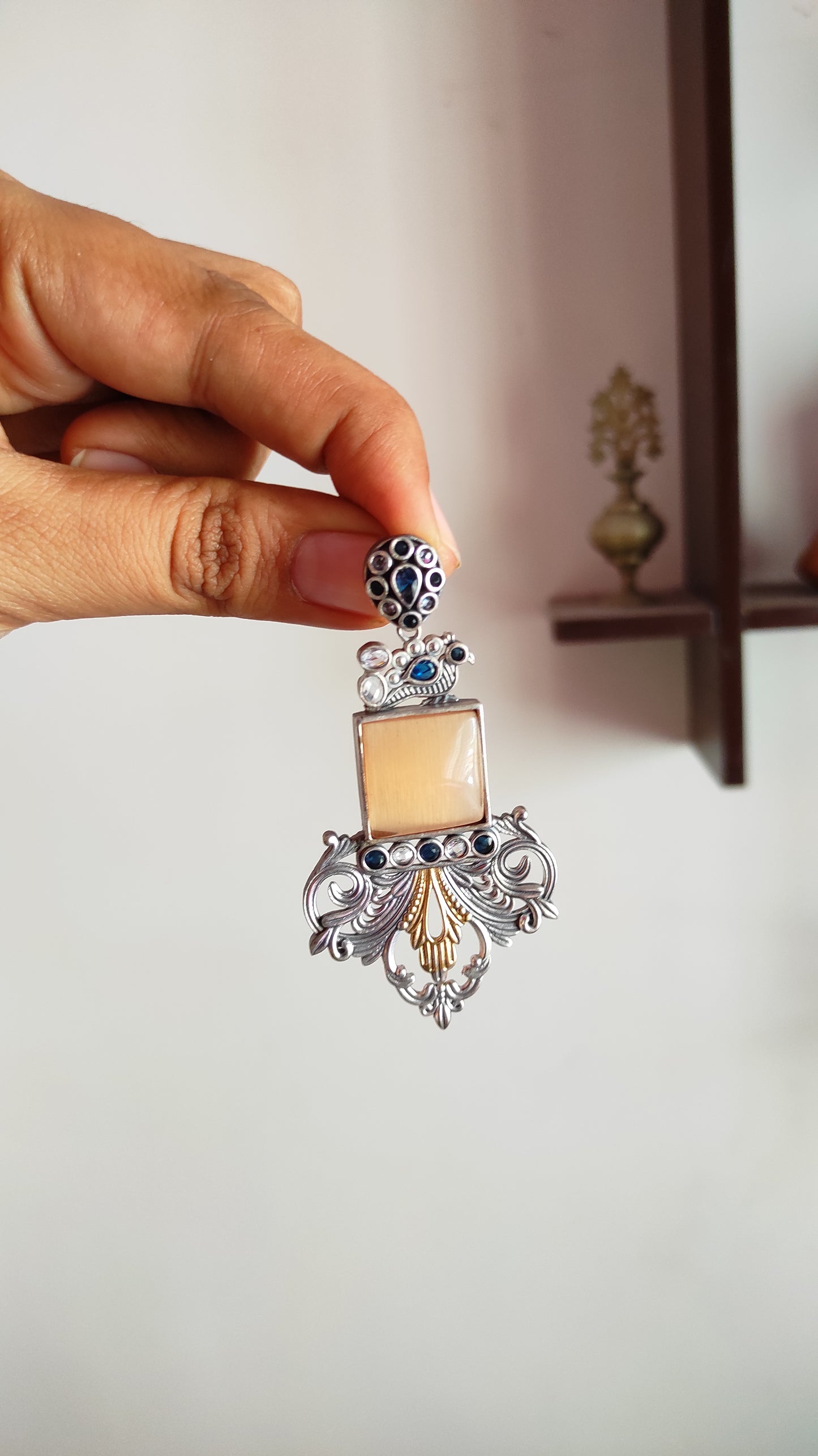 Snigdha dual tone earrings