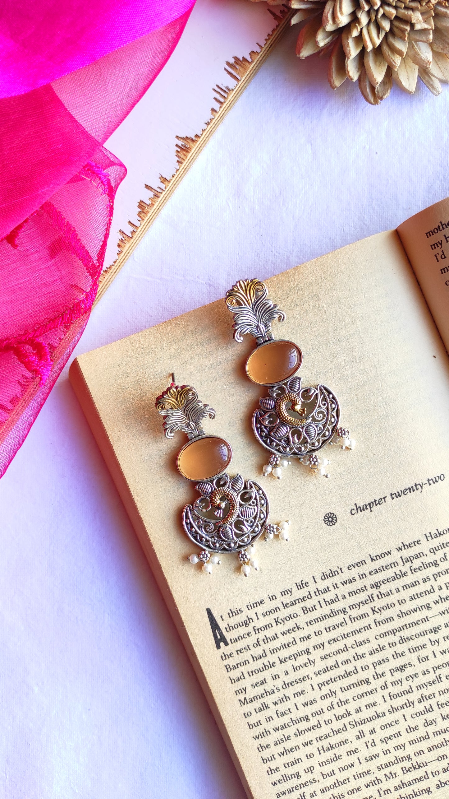 Aabha dual tone earrings