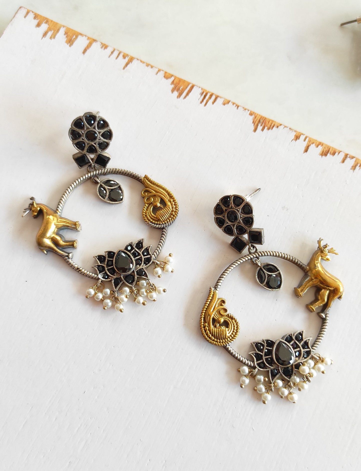 Dwija dualtone earrings
