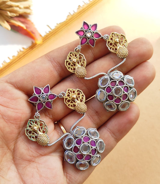 Dharini dualtone earrings