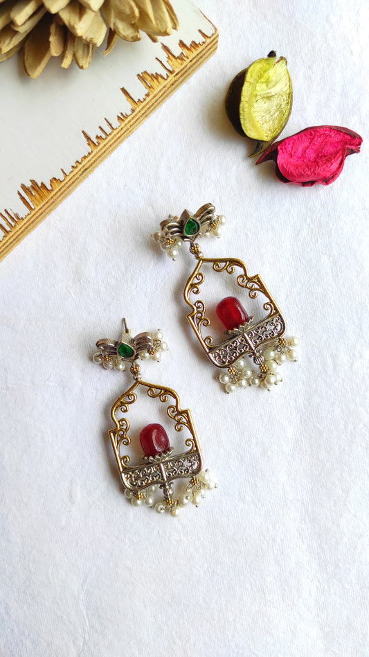 Riya dualtone earrings