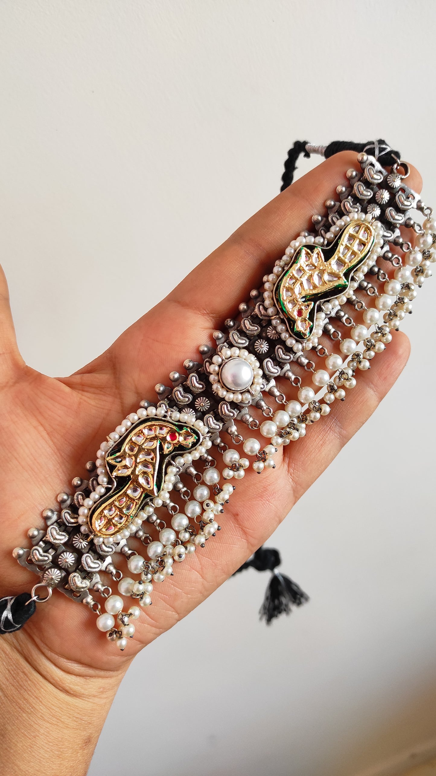 Rajni fusion choker necklace set