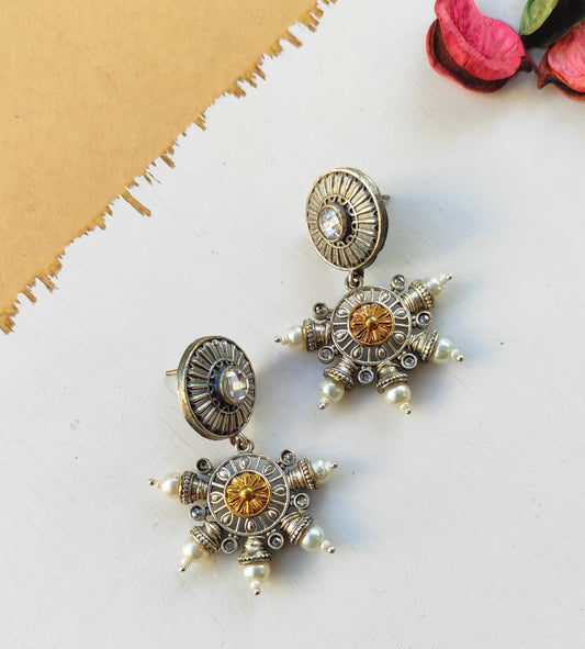 Swati dualtone earrings