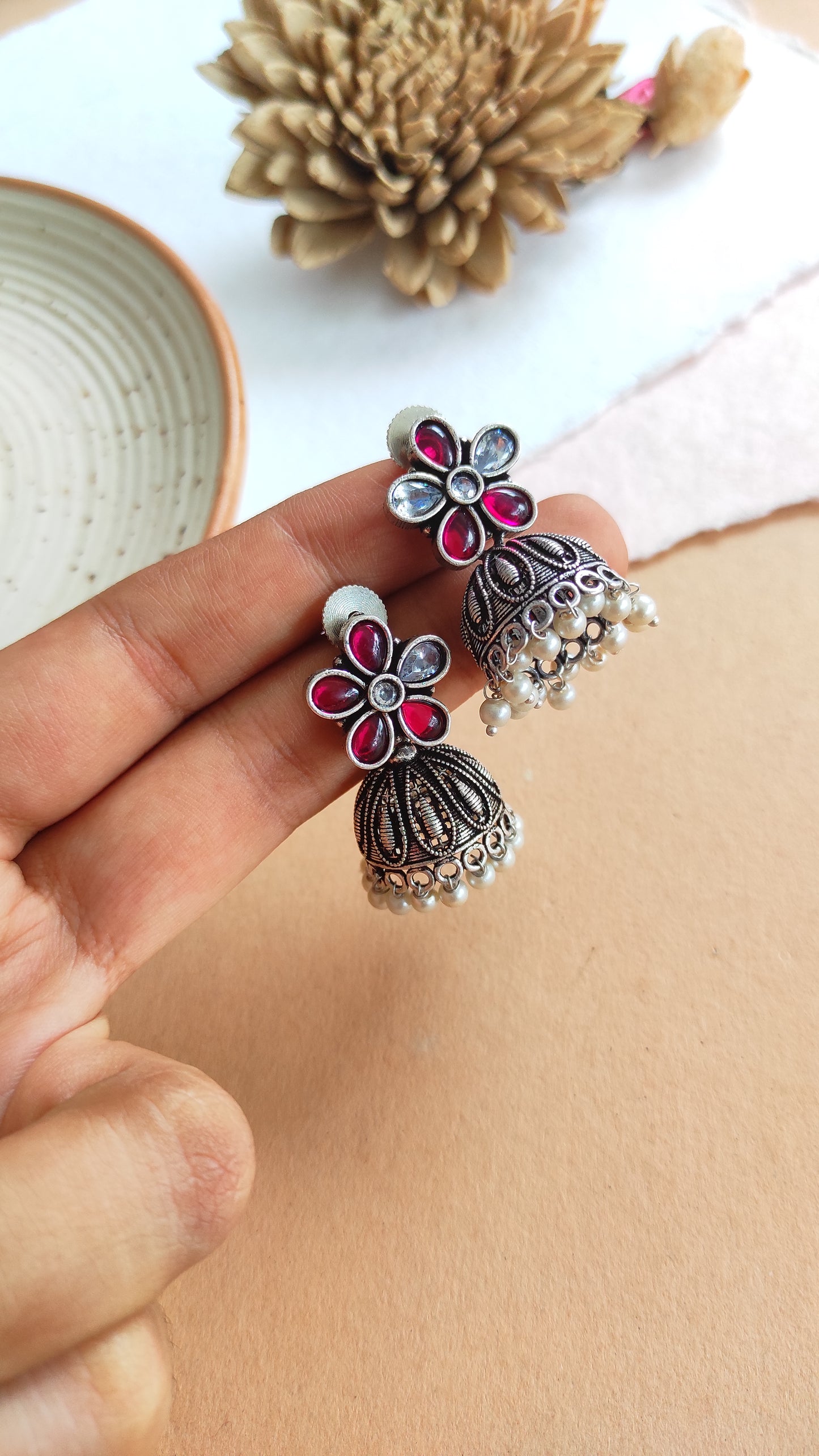 Piya oxidized Jhumki