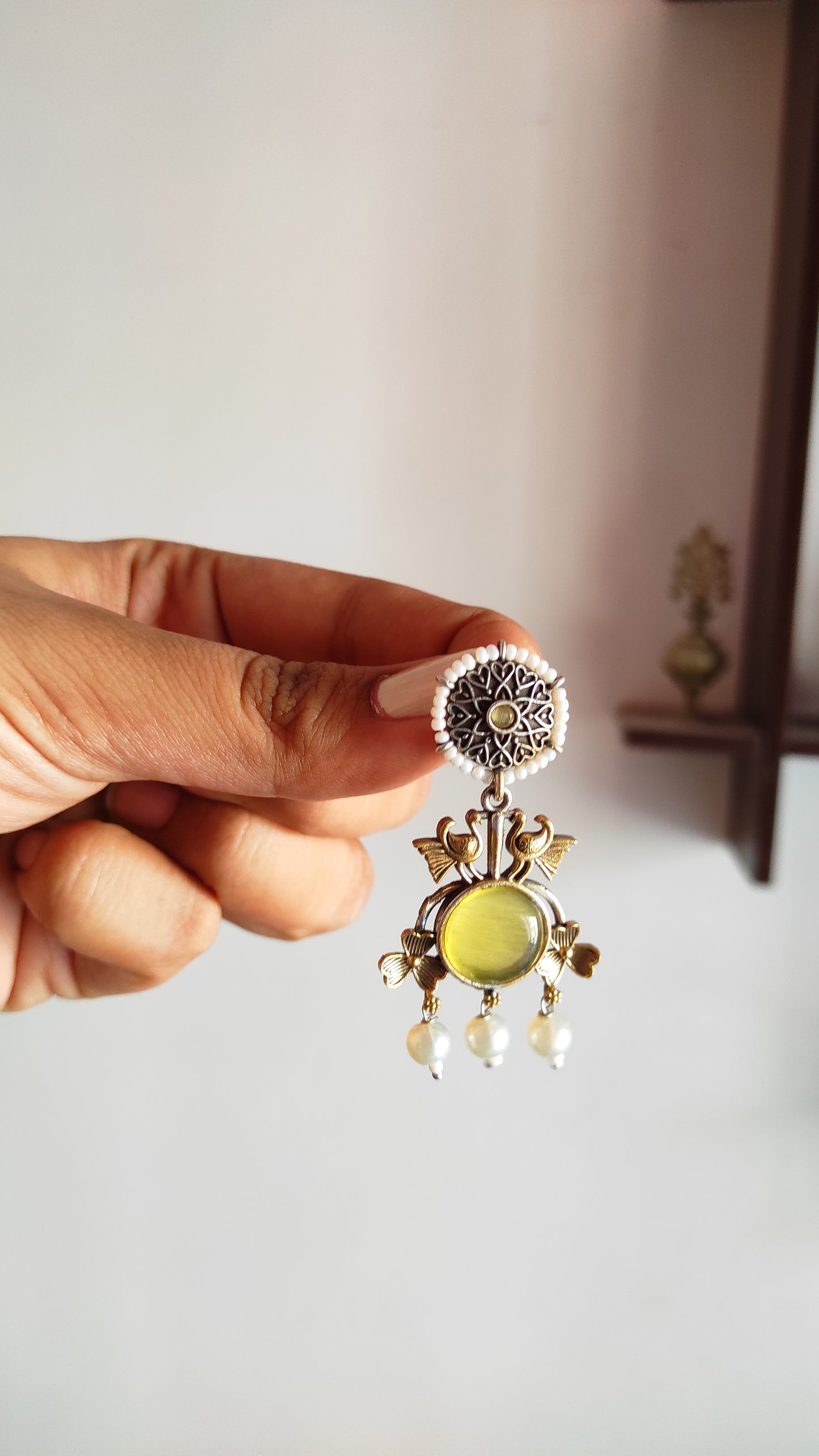 Renu dual tone earrings