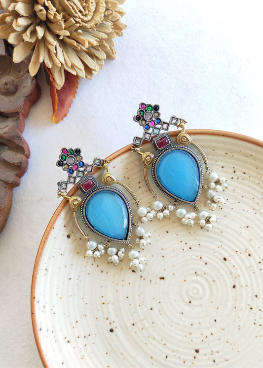 Neelima dual tone earrings