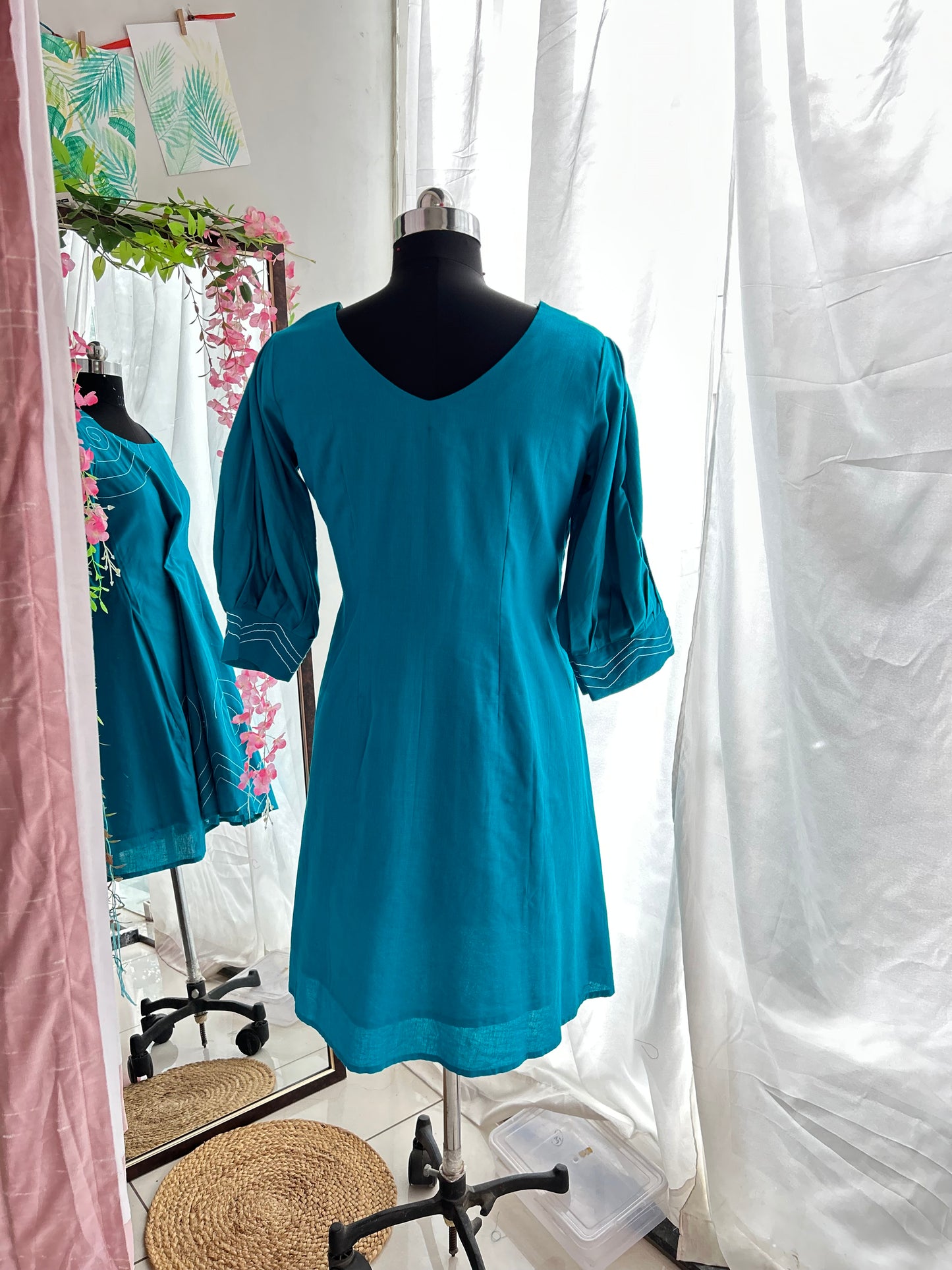 Teal Emily Dress