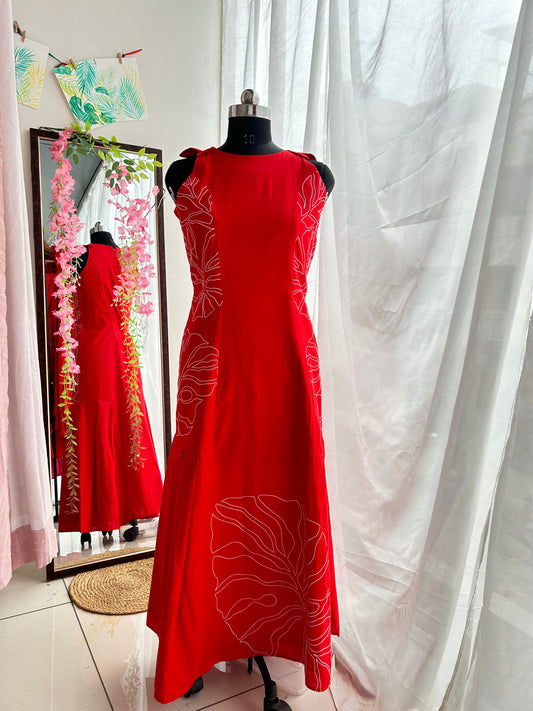 Esmarelda Embroidered Princess A line Dress