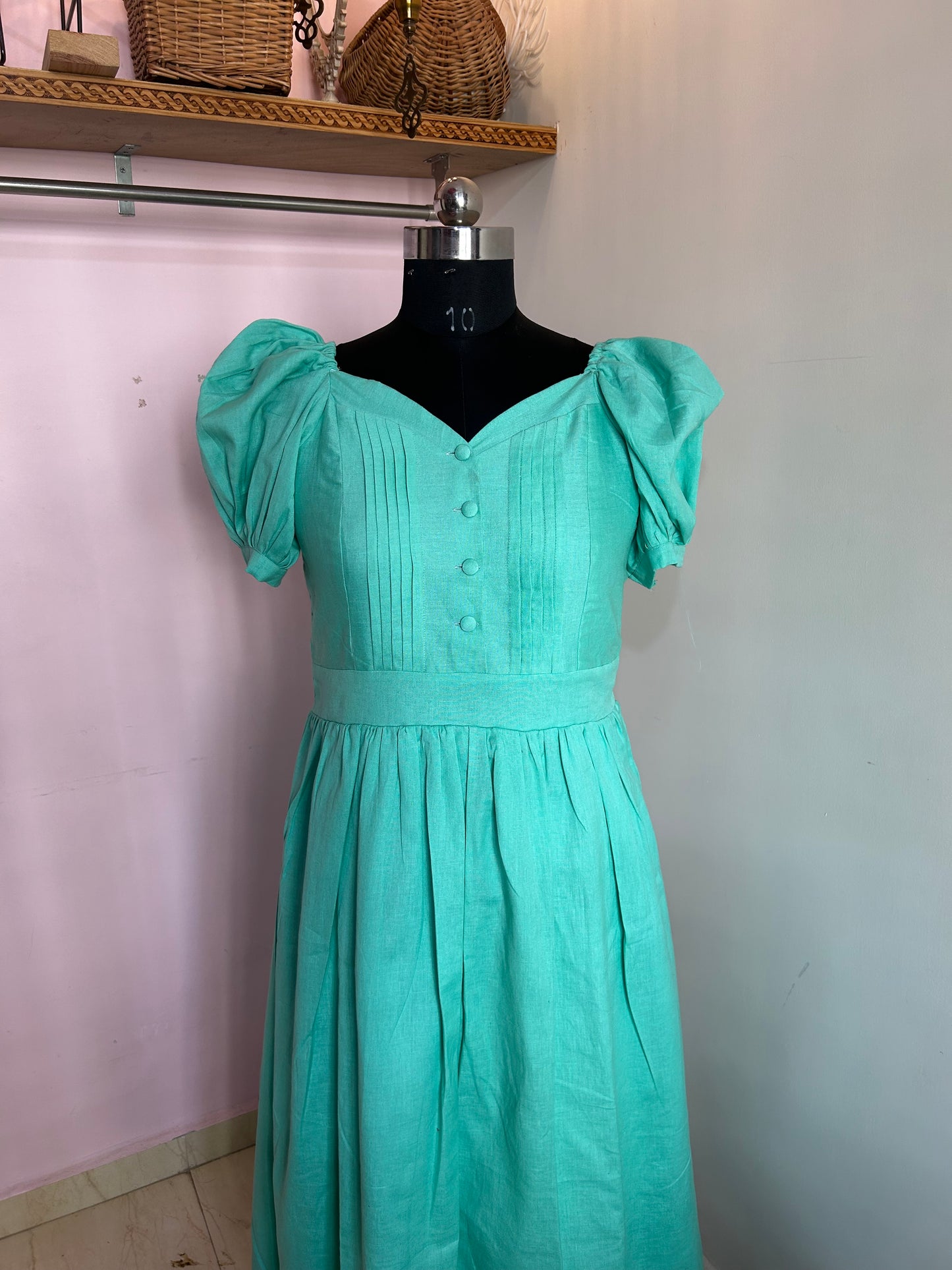 Aqua Polina Pin Tucked Bodice