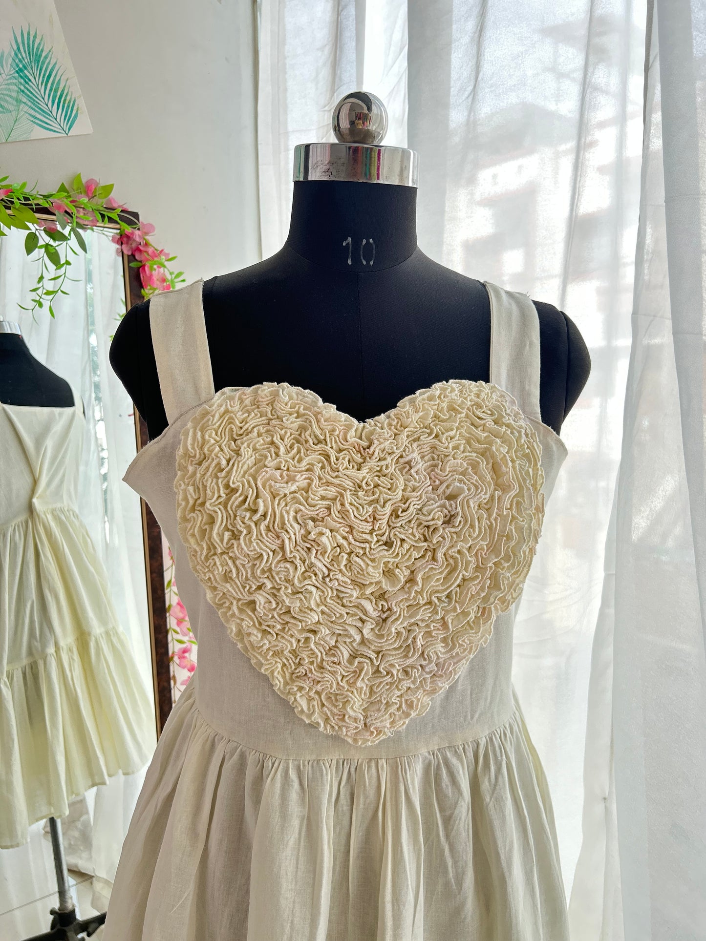 Ivory 2 Tiered Heart Dress
