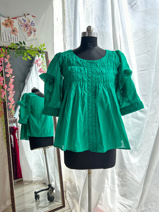 Green Martha Top