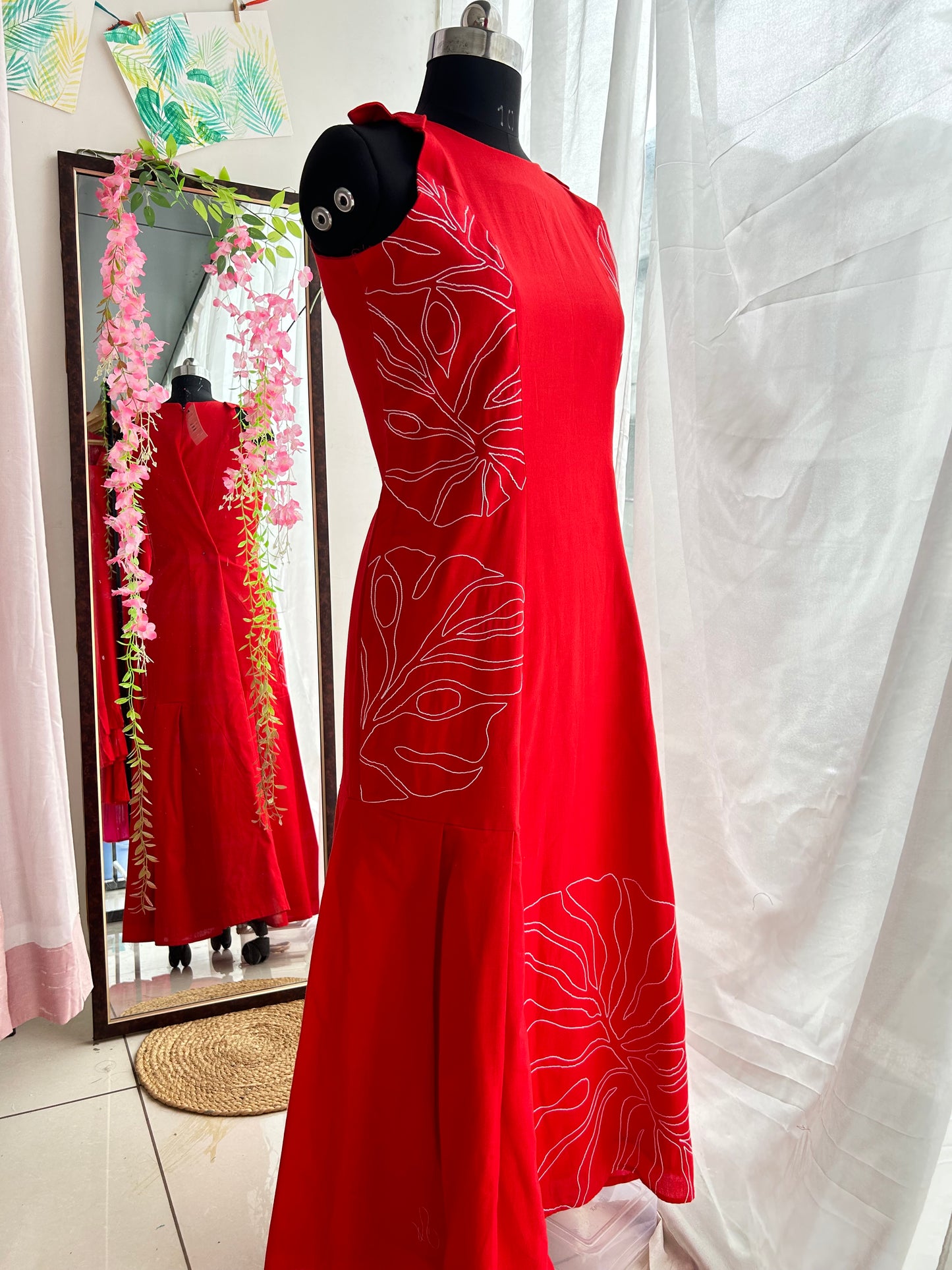 Esmarelda Embroidered Princess A line Dress