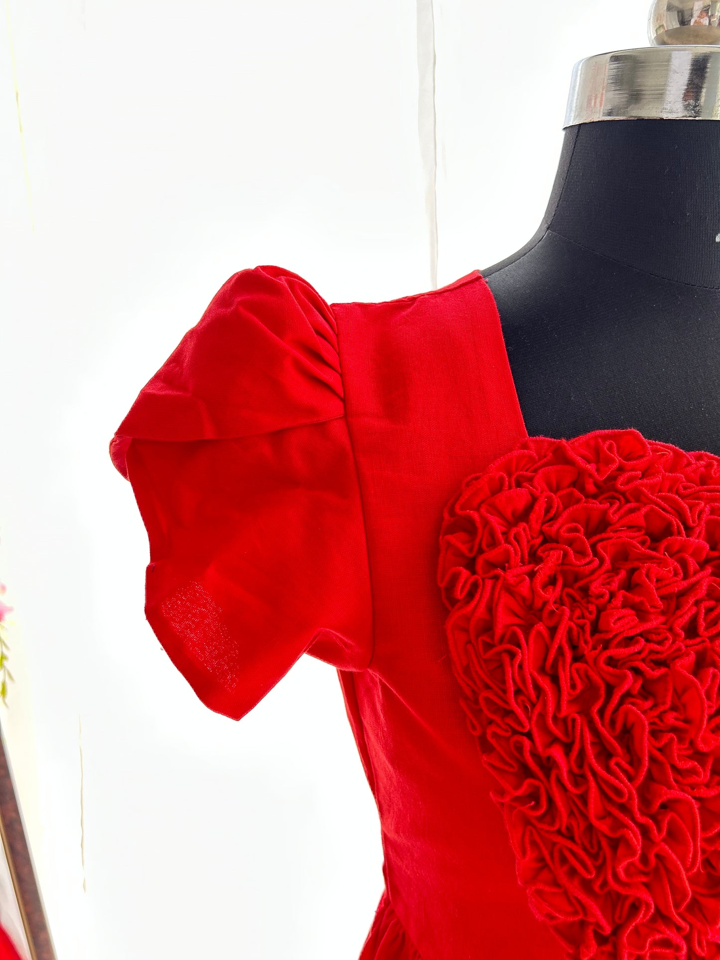 3 Tiered Red Heart Dress