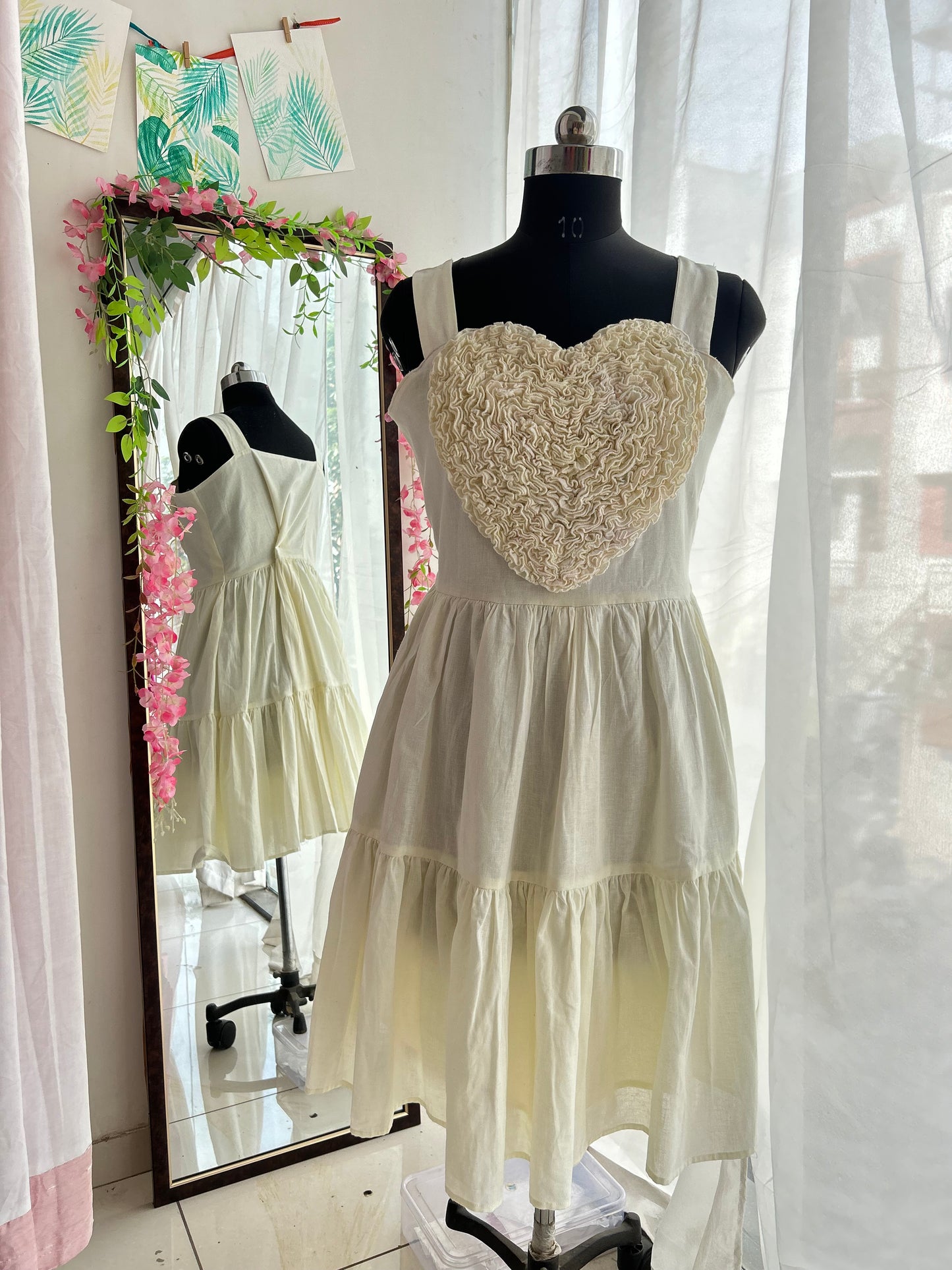 Ivory 2 Tiered Heart Dress