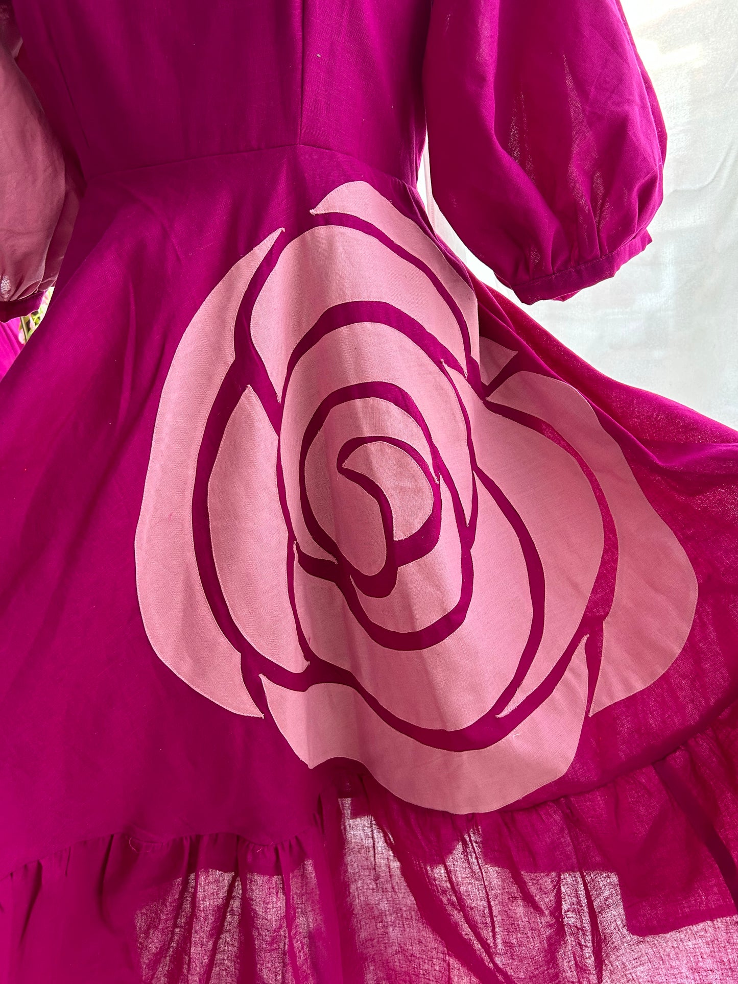 Purple Rosette Dress