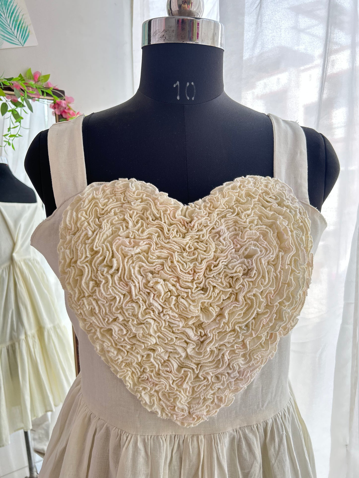 Ivory 2 Tiered Heart Dress