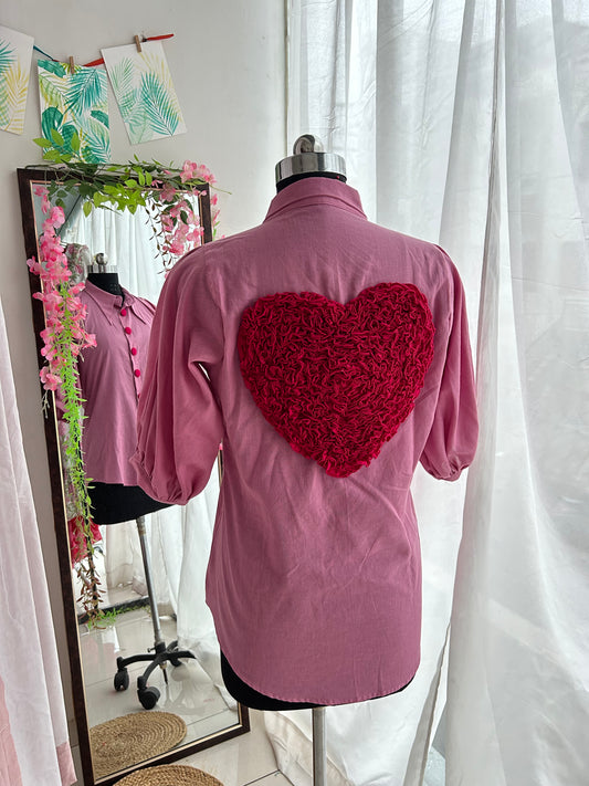 Pura Dil / Heart (Light Pink - Pink) Shirt
