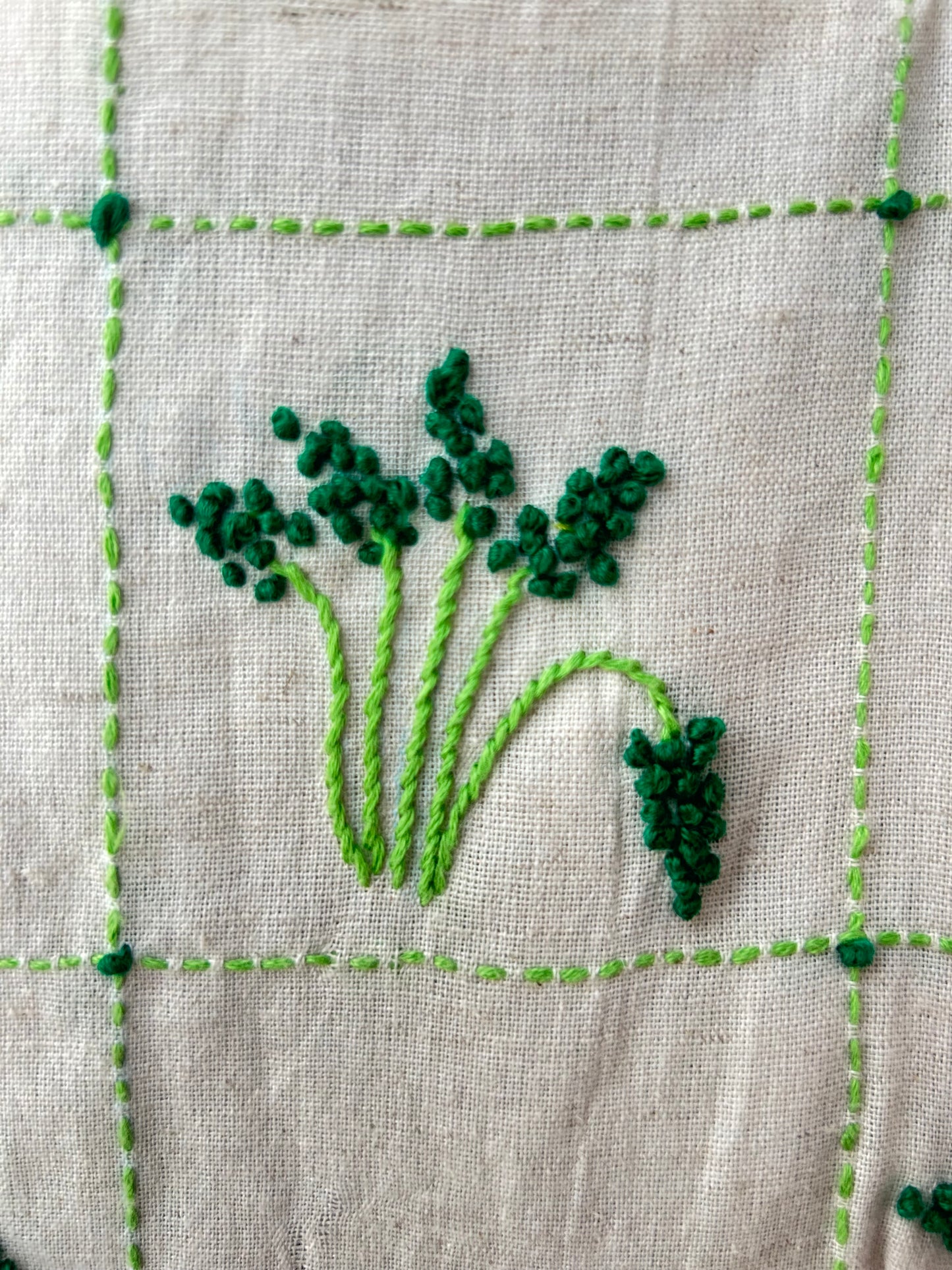 Green Ophelia Hand Embroidered Dress