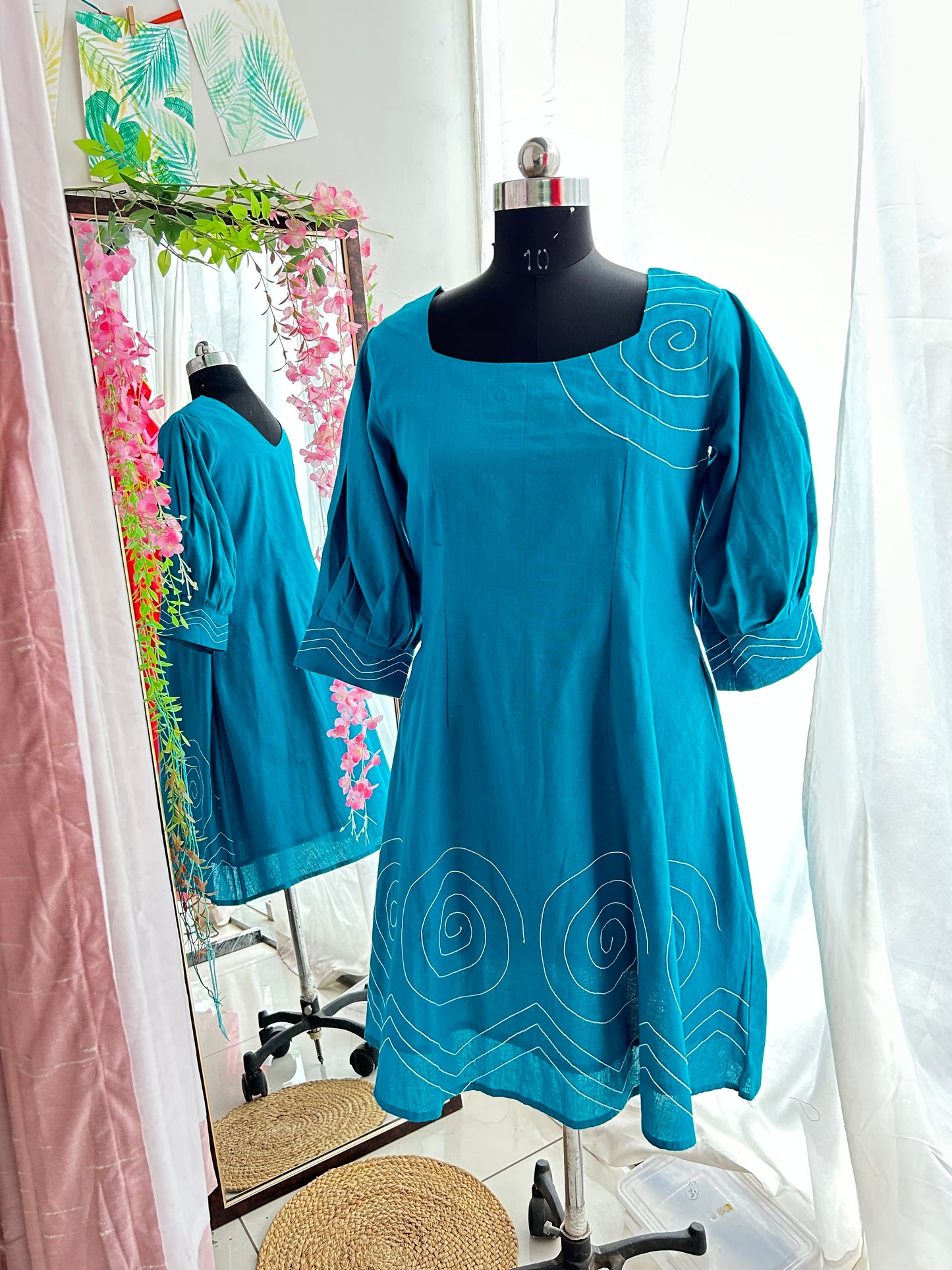 Teal Emily Dress