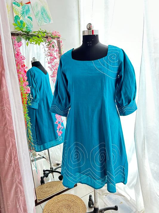 Teal Emily Dress