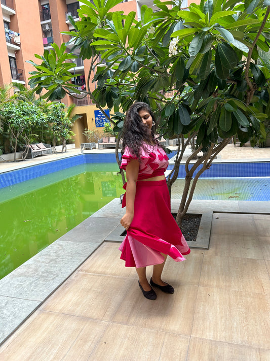 Mariposa Applique Skirt Set