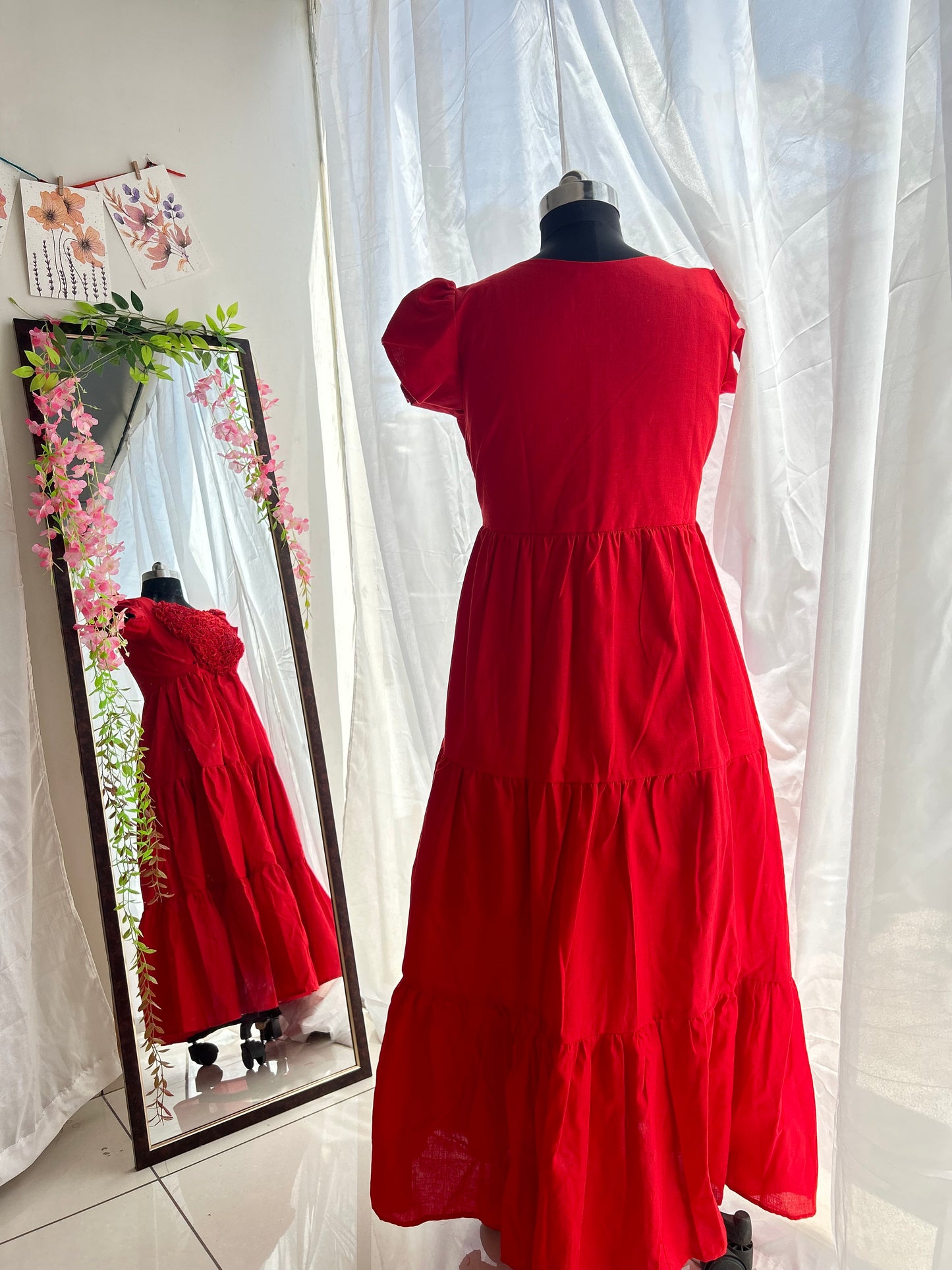 3 Tiered Red Heart Dress