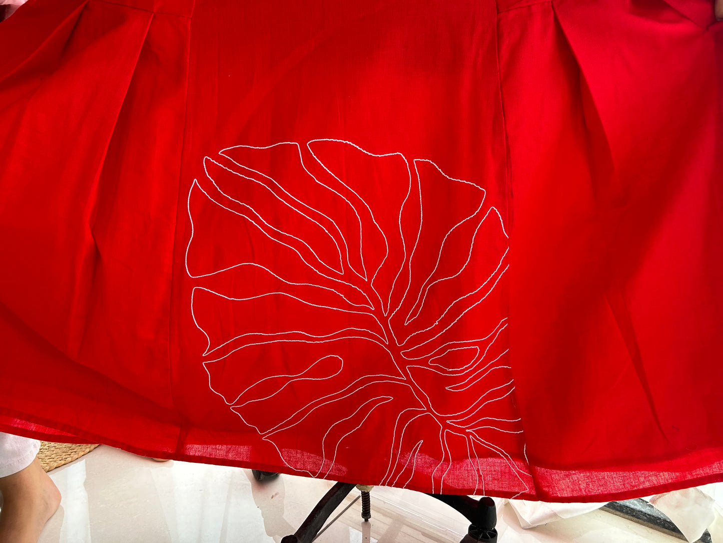 Esmarelda Embroidered Princess A line Dress