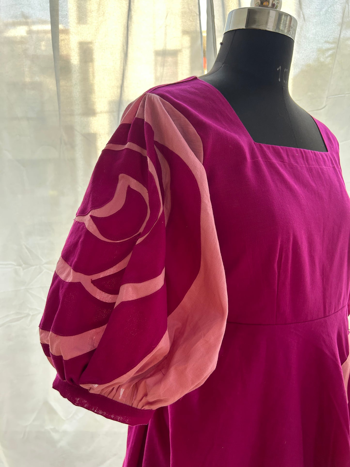 Purple Rosette Dress