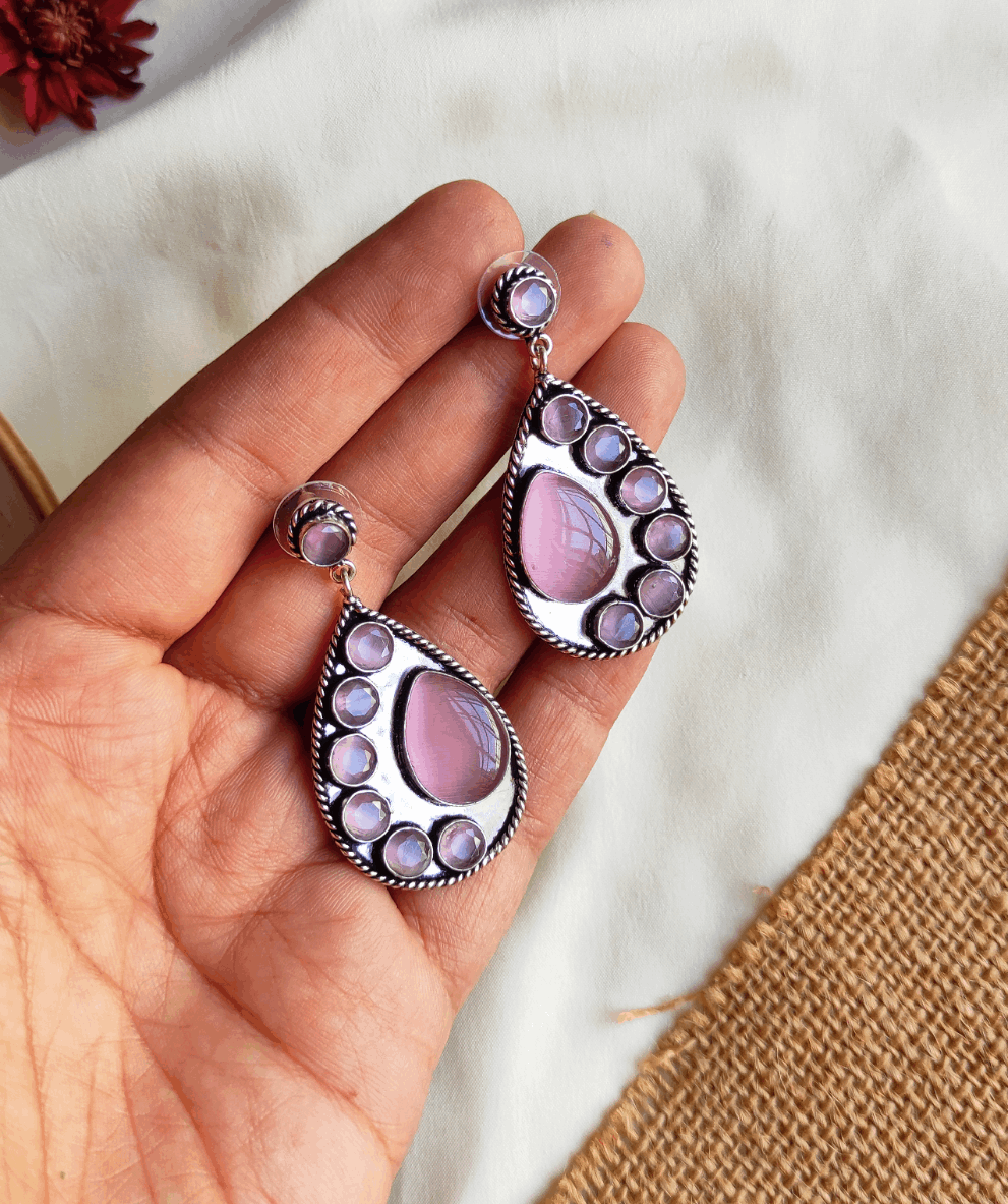 Reshma monalisa stone earrings