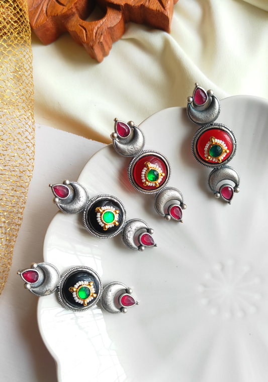 Divya pachi kundan studs earrings