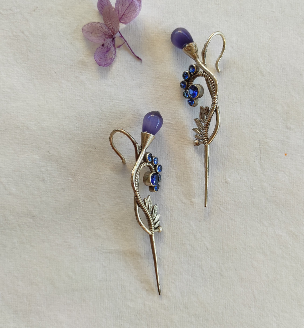 Silvee needle earcuffs