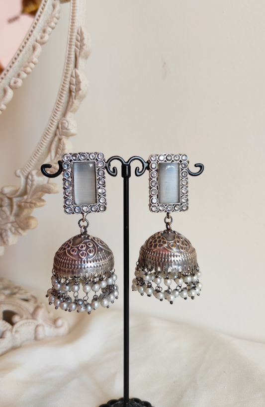 Grey Jhumka