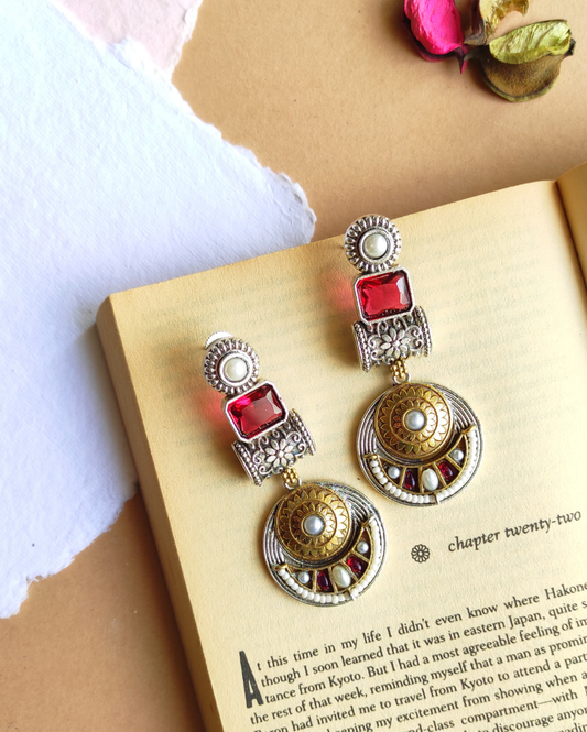 Meghal dualtone earrings