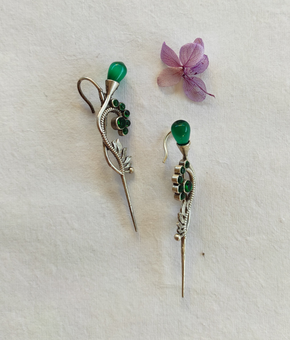Silvee needle earcuffs