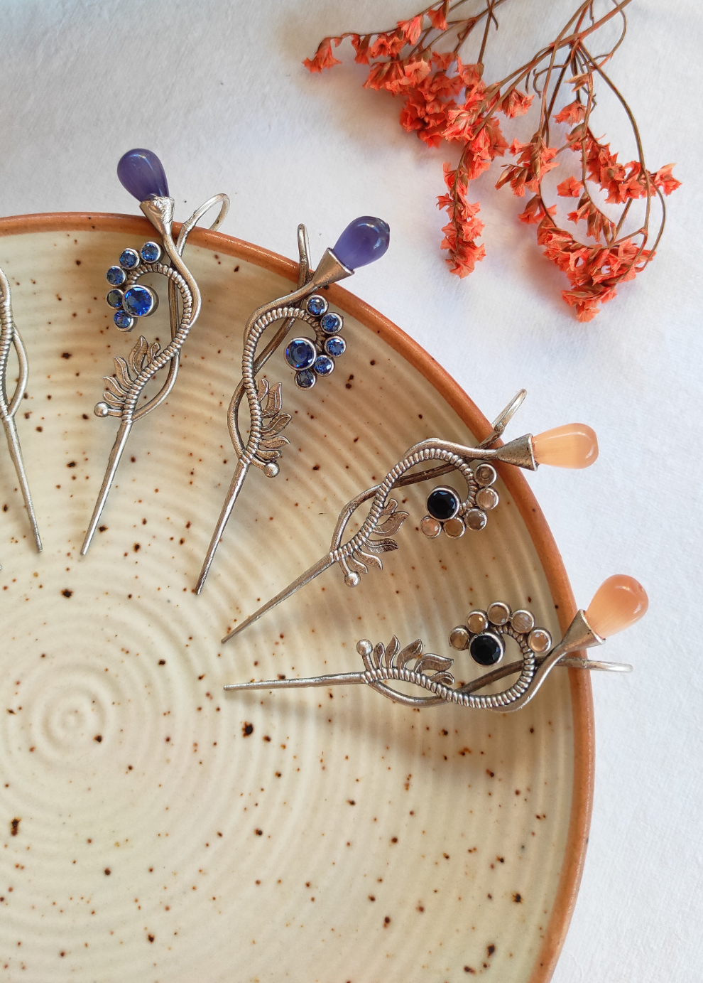 Silvee needle earcuffs