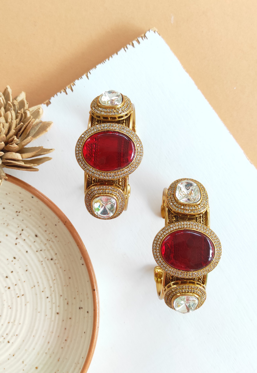 Rajwadi Red kada bangle