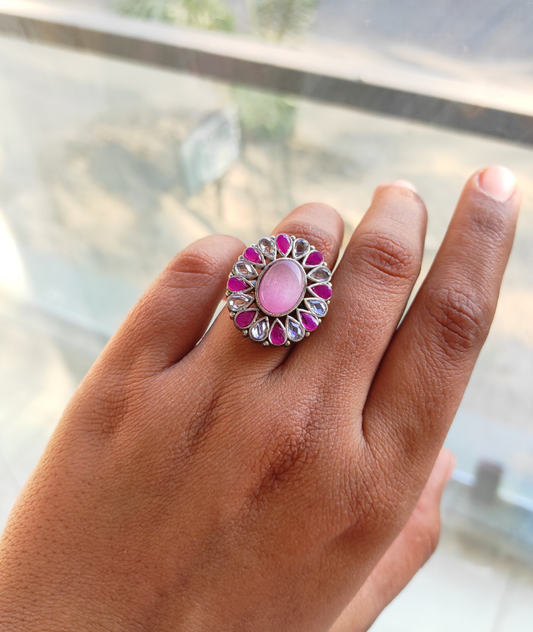 Pretty pink ring