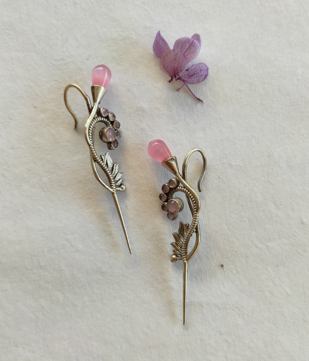 Silvee needle earcuffs