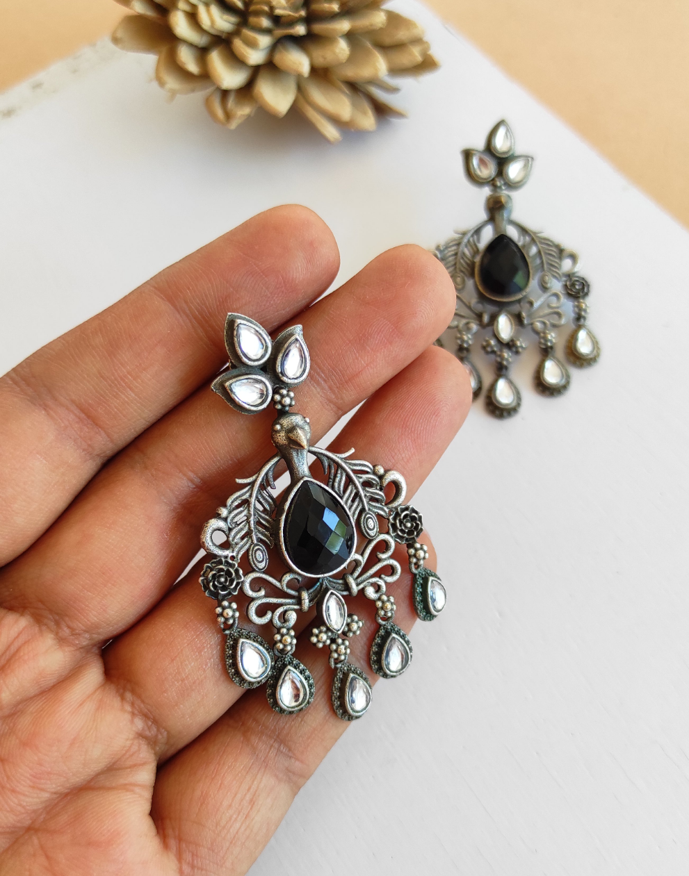 Parita silver earrings