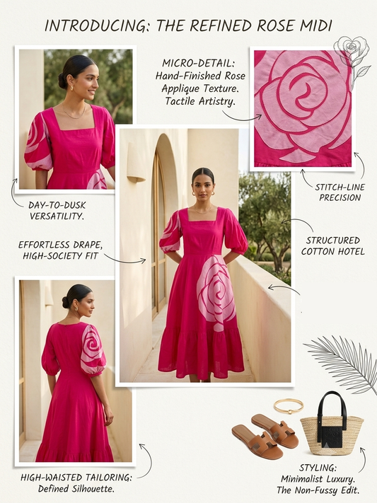Pink Rosette Dress
