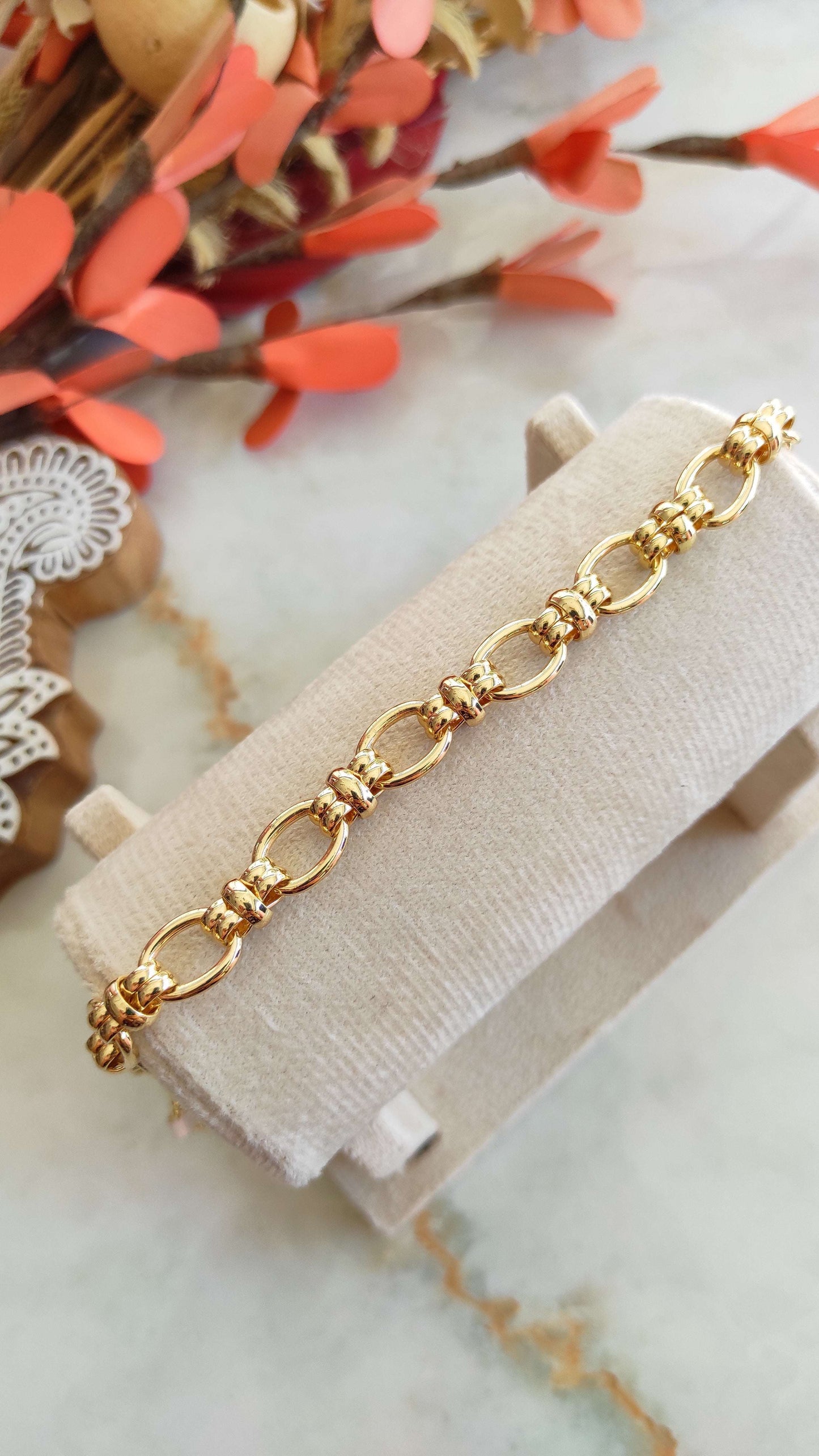 Gloria link bracelet anti tarnish