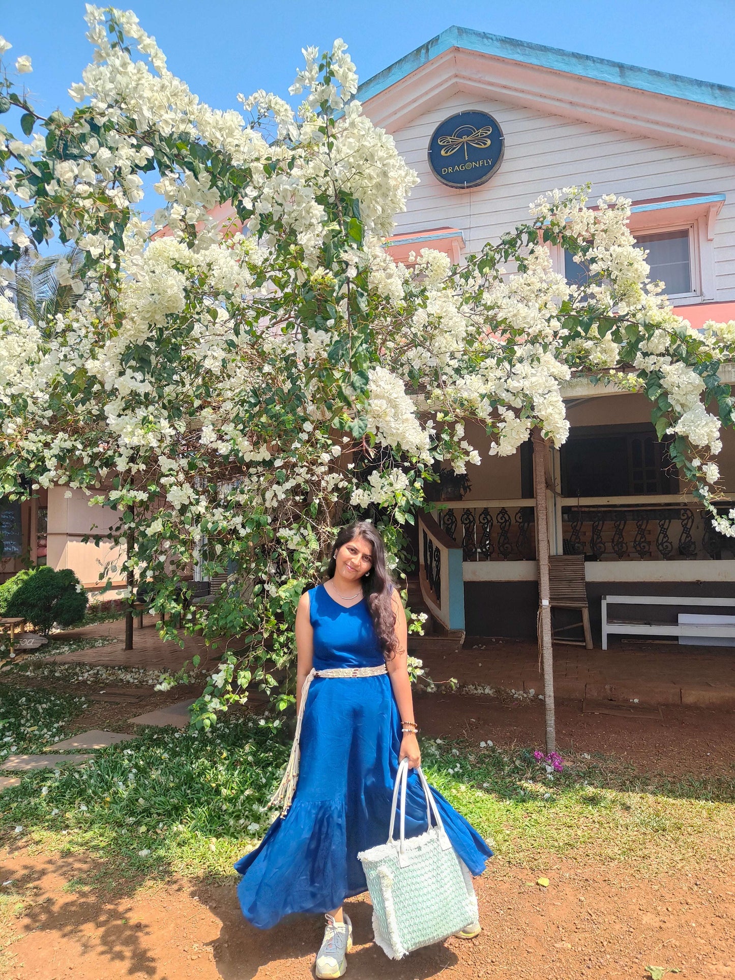 Amber Blue Mulmul Dress