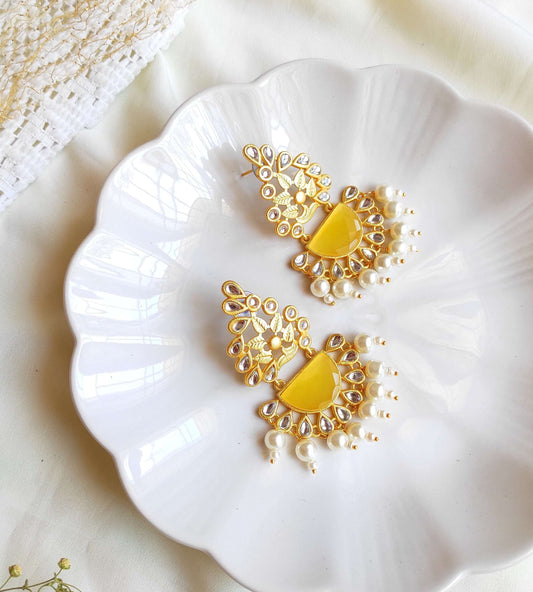 Diya monalisa stone earrings
