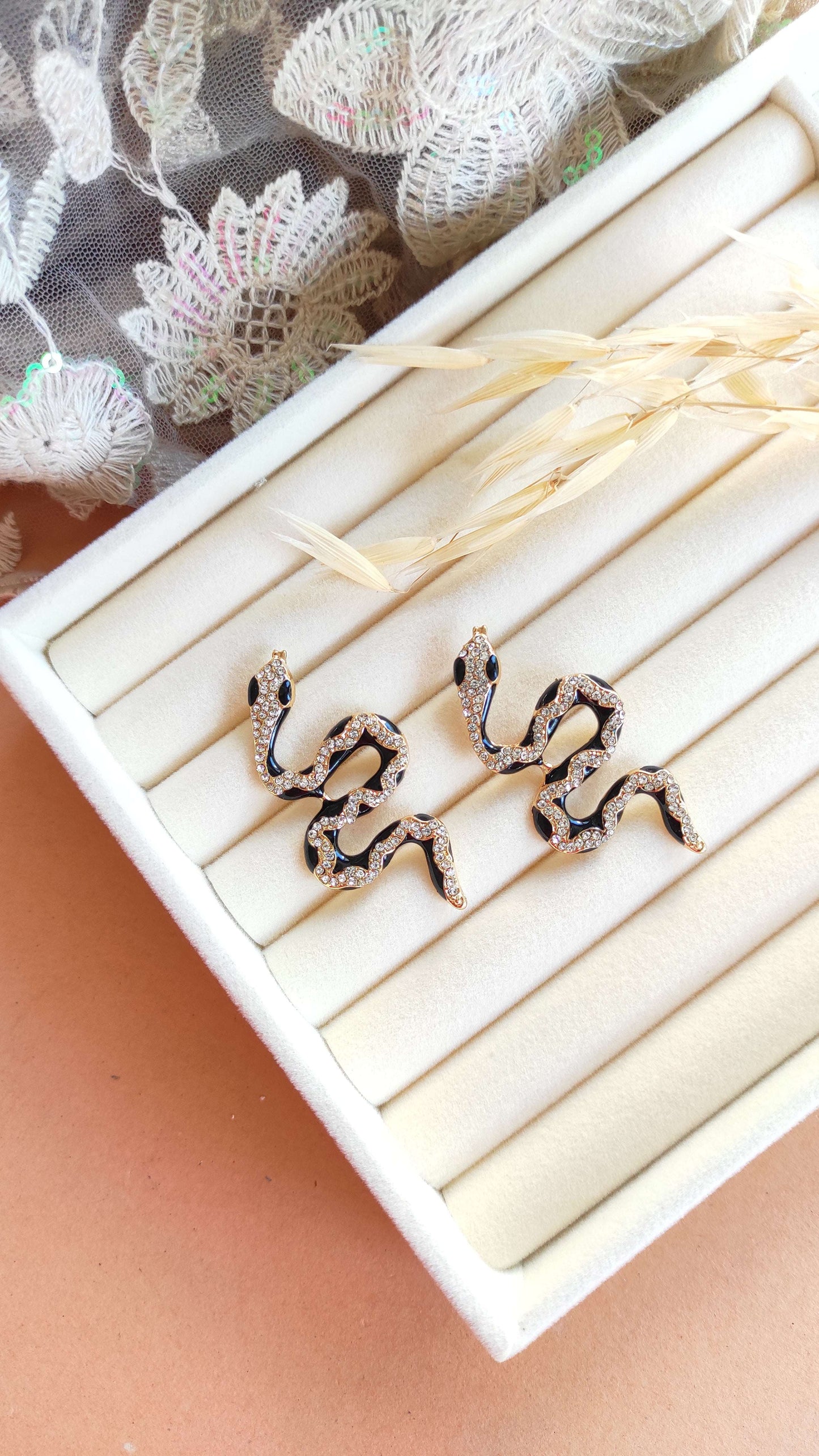 Quirky Snake Stud Earrings